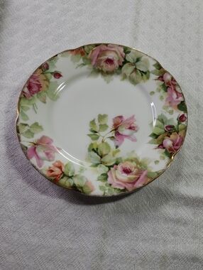 J & C Bavaria Louise Roses Antique Plate
